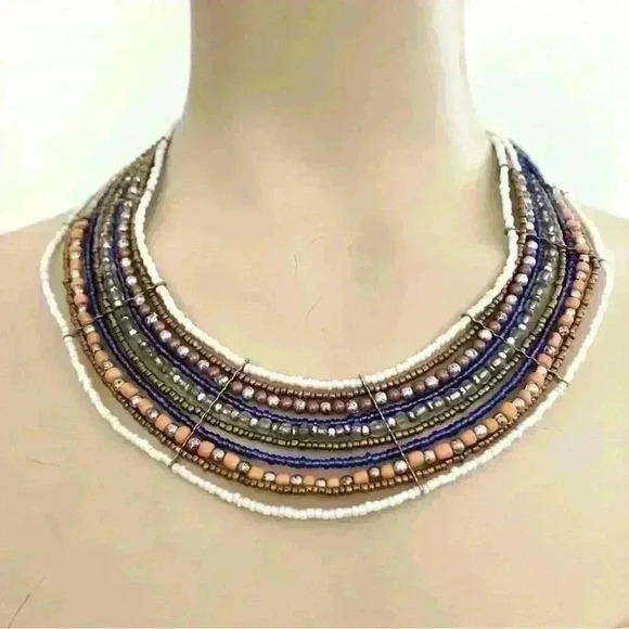 Beaded Chocker  Necklace - Picture 1 of 4